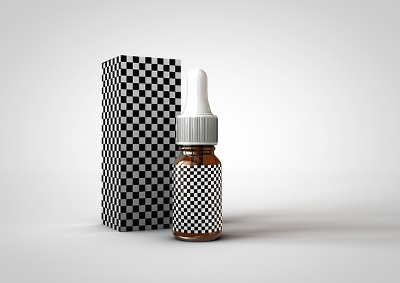 Dropper Bottle & Box Mock-Up | 10ml in Product Mockups - product preview 14