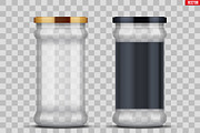 Transparent Glass Jars for canning