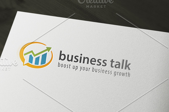 Business Talk Logo & Identity in Stationery Templates - product preview 1