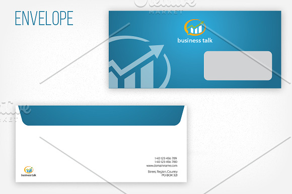 Business Talk Logo & Identity in Stationery Templates - product preview 2