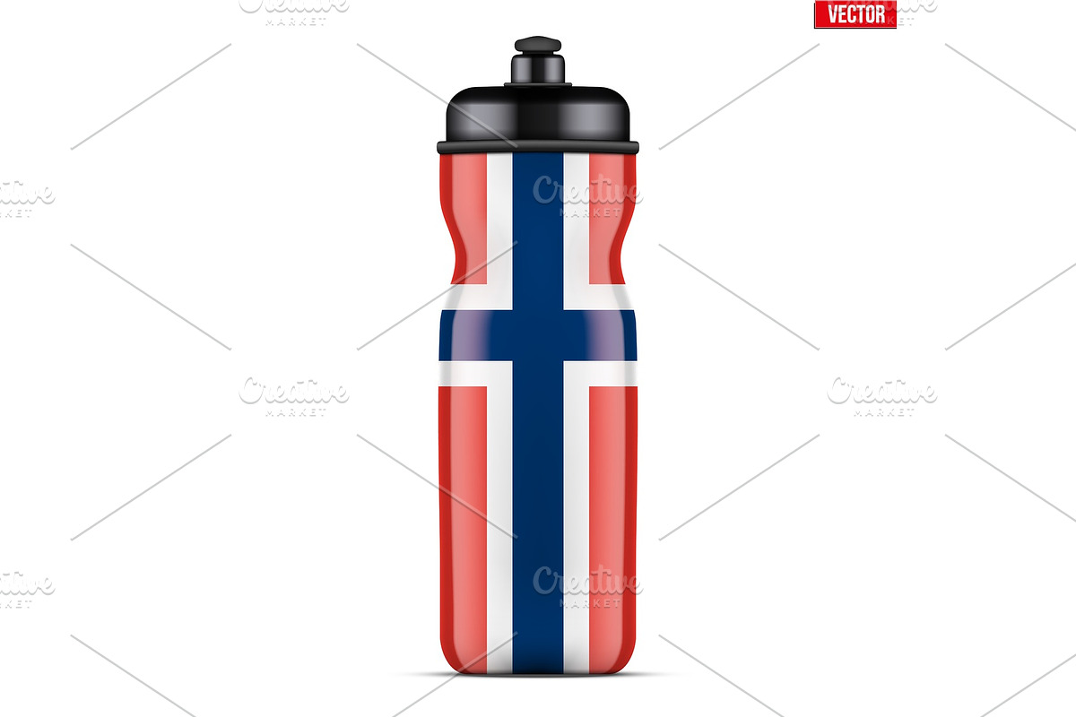 Norway Plastic Sport Nutrition Drink in Illustrations - product preview 8