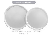 White plate MOCK UP