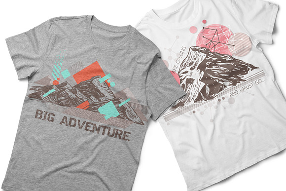Mountains & Adventure. Sketches art in Illustrations - product preview 4