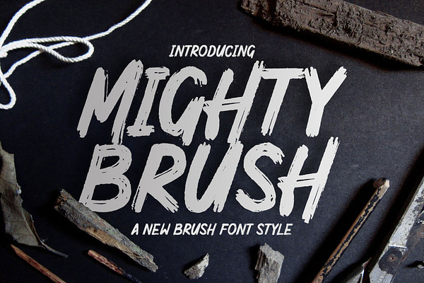 MIGHTY BRUSH Fonts