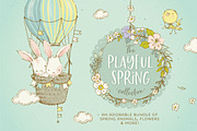 Spring Animals, Flowers & Patterns