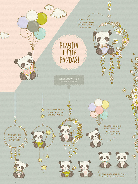 Spring Animals, Flowers & Patterns in Illustrations - product preview 4