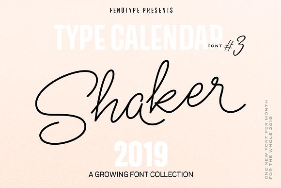 Type Calendar 2019 | Font Bundle in Display Fonts - product preview 18