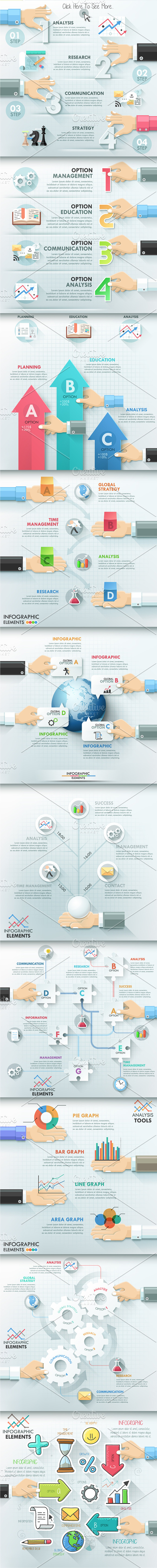 Hands Teamwork Infographics in Presentation Templates - product preview 1