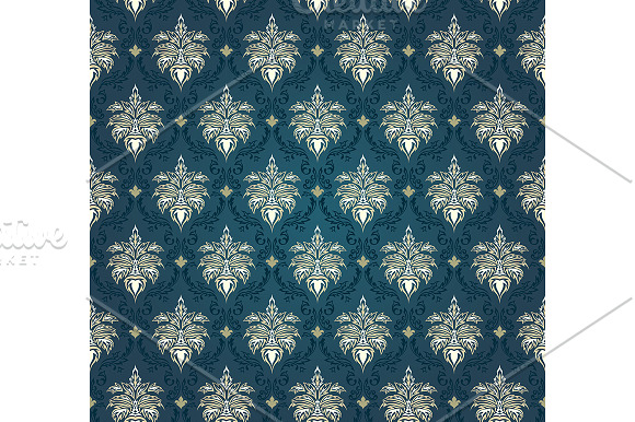 5 Seamless Damask Patterns in Patterns - product preview 1