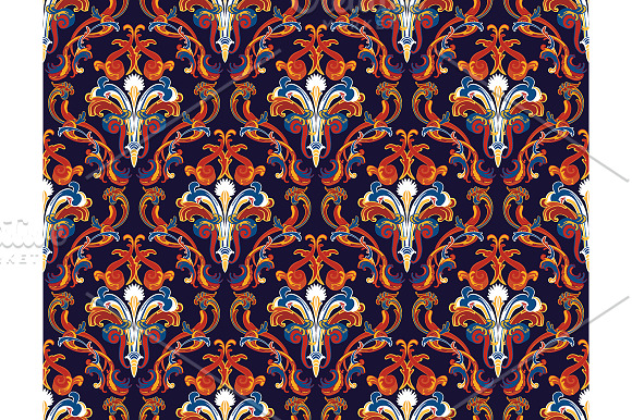 5 Seamless Damask Patterns in Patterns - product preview 2