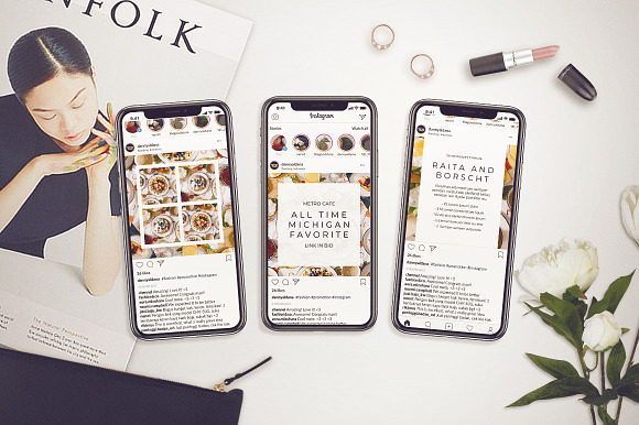 Food Social Media Pack in Instagram Templates - product preview 4