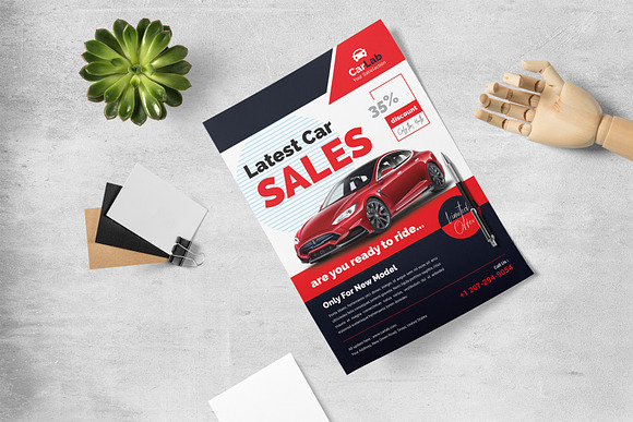 Car Sale Flyer in Flyer Templates - product preview 1