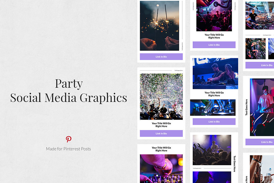 Party Pinterest Posts in Pinterest Templates - product preview 8