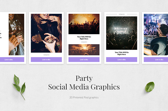 Party Pinterest Posts in Pinterest Templates - product preview 1