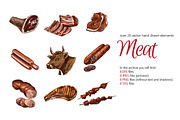 Meat Sketch Set