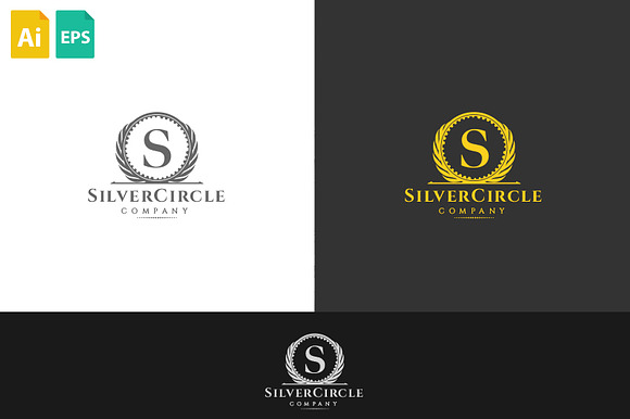 Silver Circle Logo in Logo Templates - product preview 1
