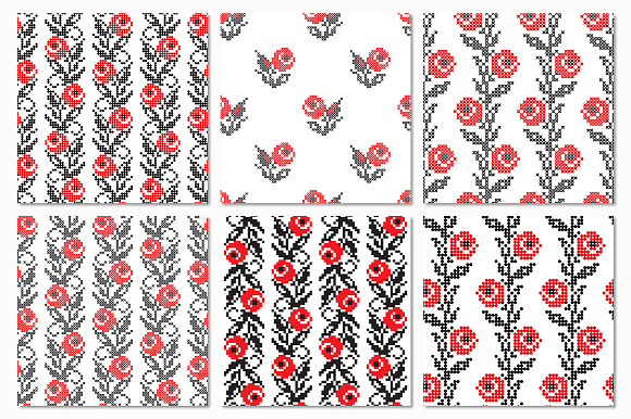 Ukrainian Ethnic Seamless Patterns in Patterns - product preview 3