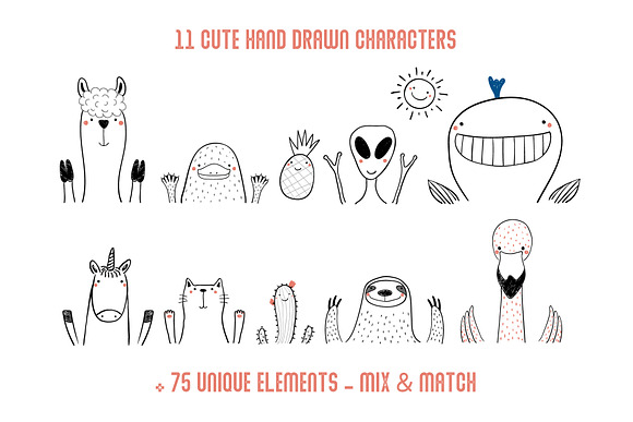 Cool Friends, Hand Drawn Kids Prints in Illustrations - product preview 1