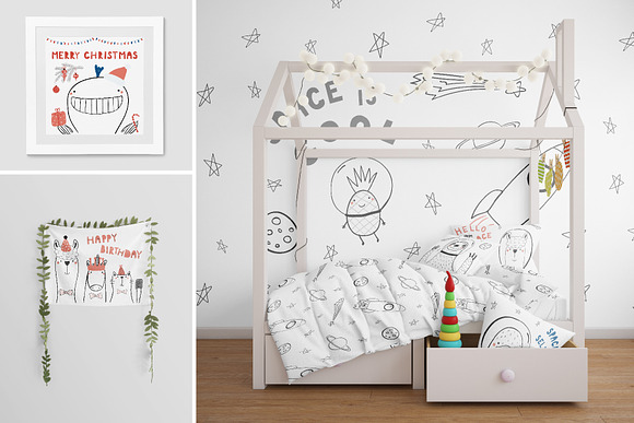 Cool Friends, Hand Drawn Kids Prints in Illustrations - product preview 12