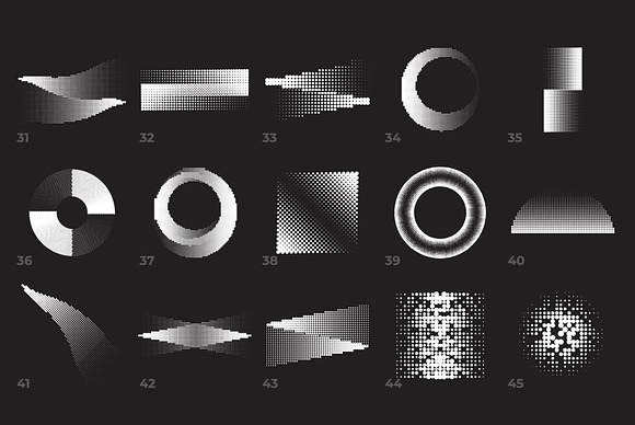 60 Vector Halftones. Part 1 in Objects - product preview 2