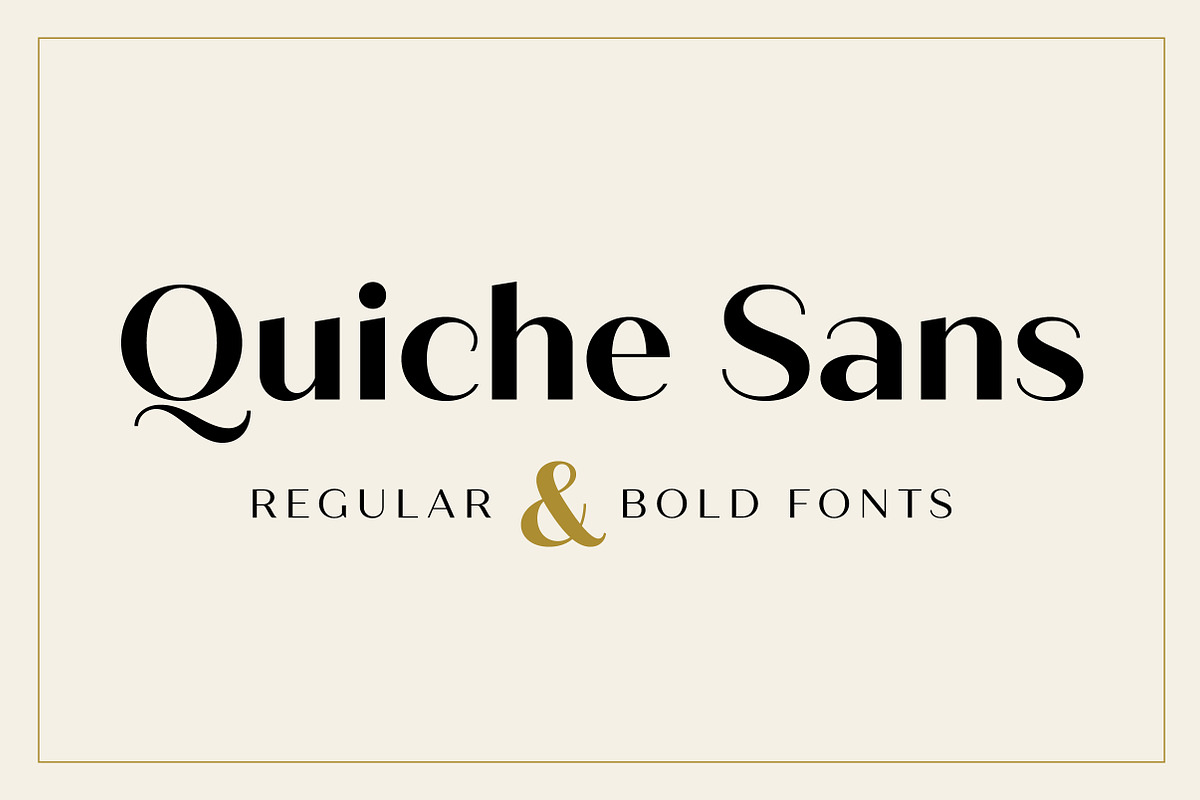 Quiche Sans Regular & Bold Fonts in Professional Fonts - product preview 8