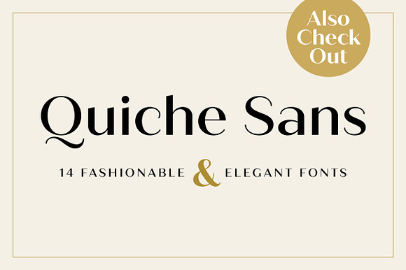 Quiche Sans Regular & Bold Fonts in Professional Fonts - product preview 17