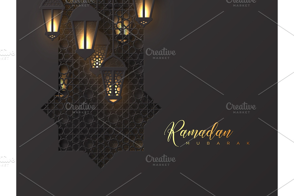 Ramadan Mubarak holiday background. in Illustrations - product preview 8