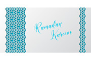Ramadan Kareem greeting poster or