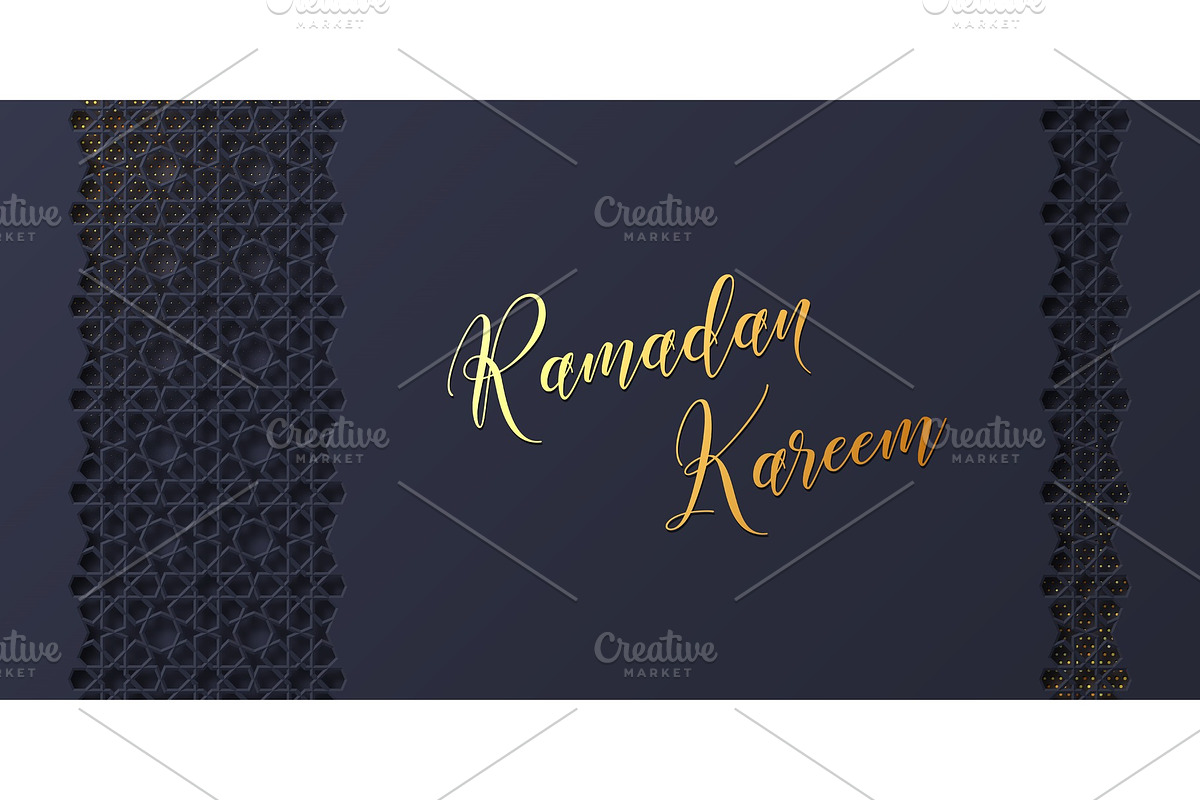 Ramadan Kareem greeting poster or in Illustrations - product preview 8