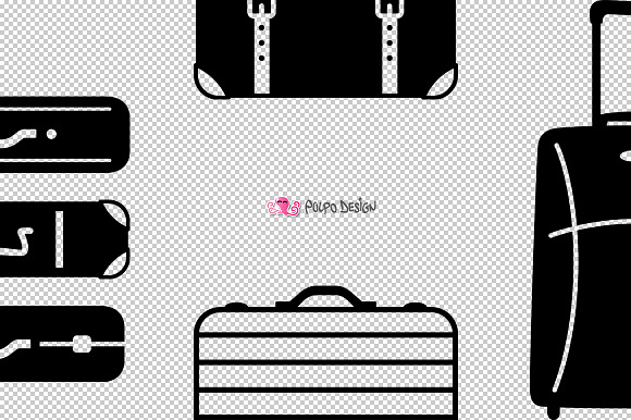 Luggage SVG in Objects - product preview 4