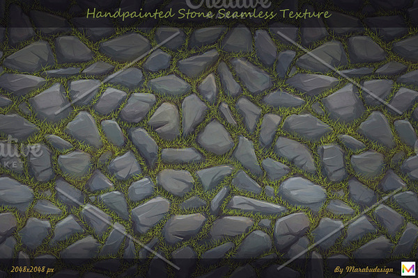 Seamless Stone Hanpainted Texture