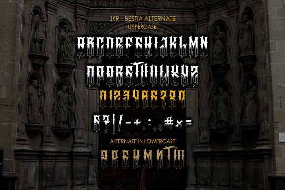 BESTIA in Blackletter Fonts - product preview 3