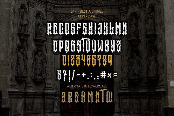 BESTIA in Blackletter Fonts - product preview 4