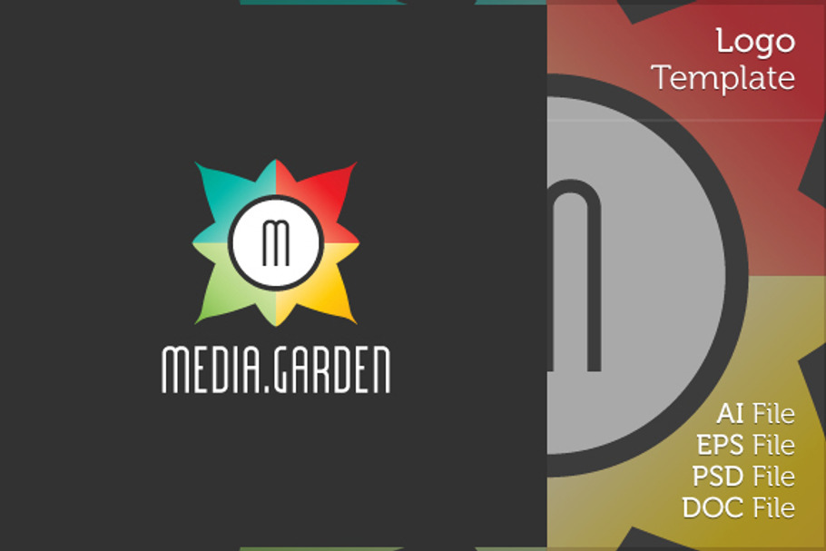 Media Garden Logo Symbol in Logo Templates - product preview 8