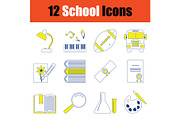School icon set