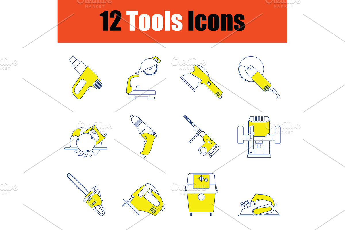 Tools icon set in Icons - product preview 8