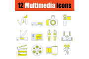 Multimedia  icon set