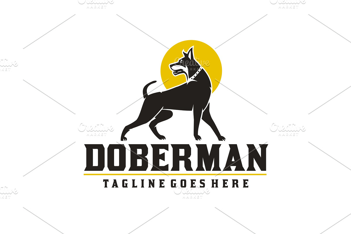 Doberman v.2 in Logo Templates - product preview 8
