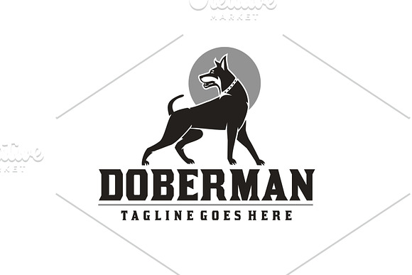 Doberman v.2 in Logo Templates - product preview 1