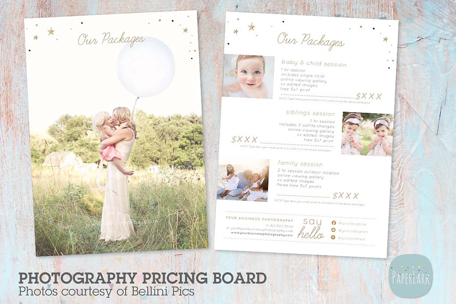 IP024 Photography Pricing Packages