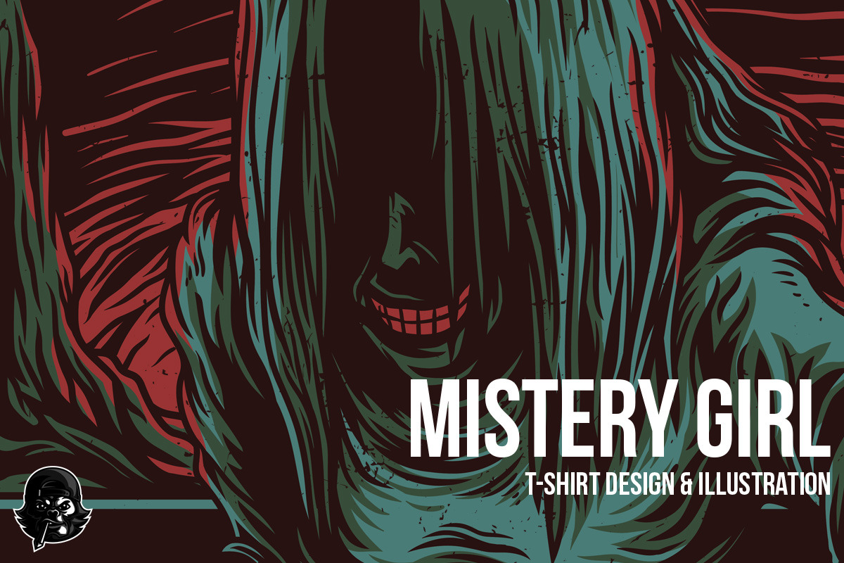 Mystery Girl Illustration in Illustrations - product preview 8