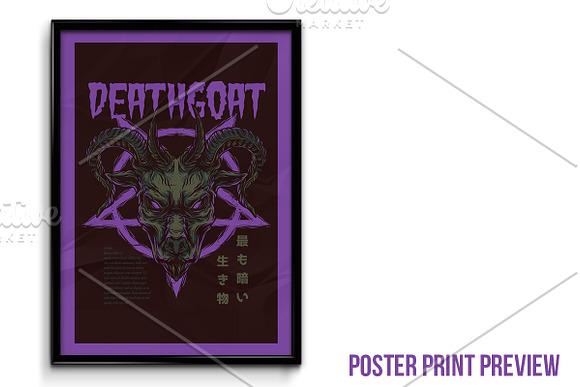 Deathgoat Illustration in Illustrations - product preview 3