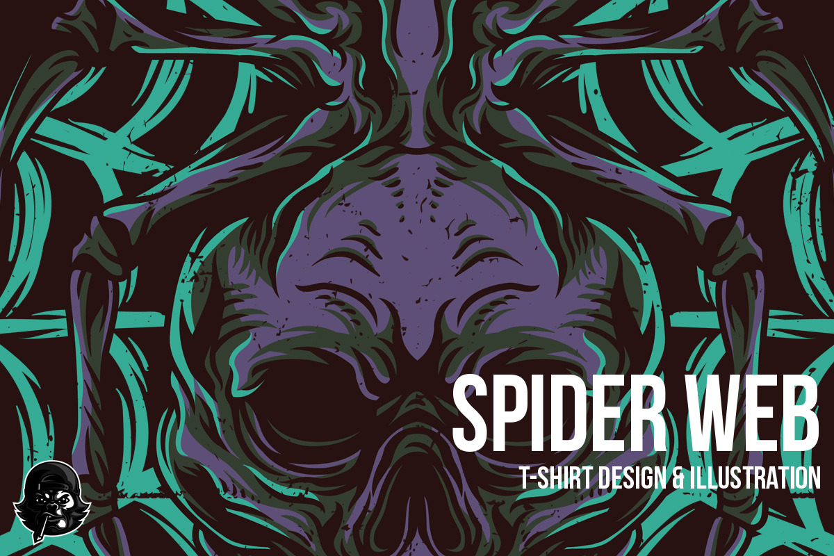 Spider Web Illustration in Illustrations - product preview 8