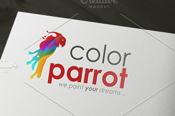 Color Parrot - We Paint Your Dreams in Logo Templates - product preview 2