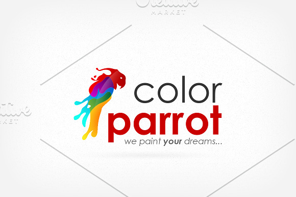 Color Parrot - We Paint Your Dreams in Logo Templates - product preview 3