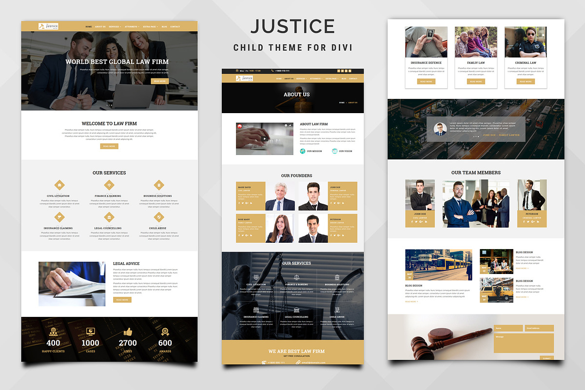 Justice – Child Theme for Divi in WordPress Business Themes - product preview 8