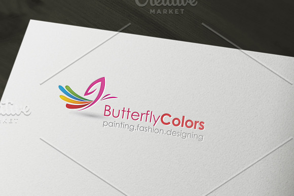 Butterfly Colors Logo in Logo Templates - product preview 2