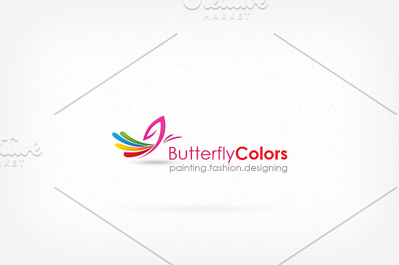 Butterfly Colors Logo in Logo Templates - product preview 3