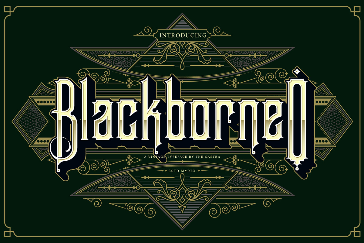 BlackBorneo in Display Fonts - product preview 8