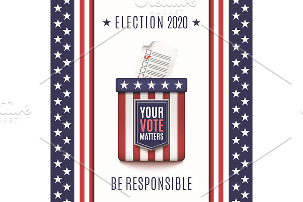 American Election 2020 background